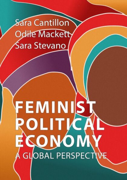 Buchcover von Feminist Political Economy mit abstrakten Farben und Formen