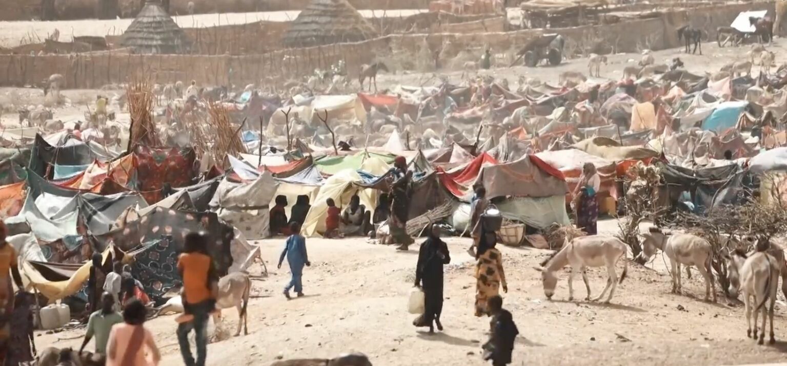 Lager im Tschad für Geflüchtete, die wegen des Kriegs aus dem Sudan geflüchtet sind