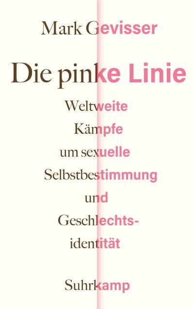 Buchcover Die pinke Line Sexuelle selbstbestimmung und Geschlächtsidentität